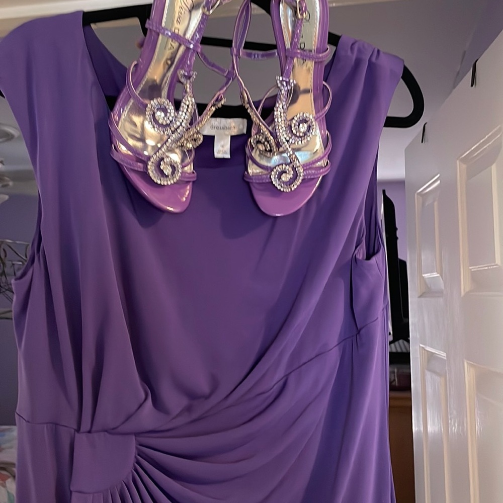 Bundling purple shoes and purple dress